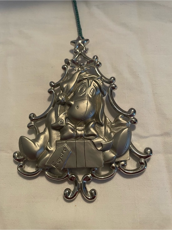 Disney Other - NWOT SilverTone Disney Eeyore Ornament - Holiday Tree Design